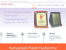 Tablet Screenshot of akdenizplaket.com
